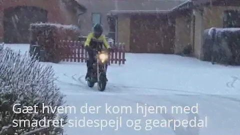 Sachs Madass 50cc in the snow.