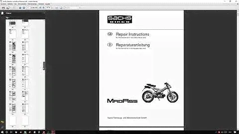 Sachs MadAss 50 Full Service Manual Repair Workshop Manual WERKSTATTHANDBUCH
