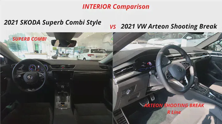 SKODA Superb Combi VS Volkswagen Arteon Shooting Break - INTERIOR Comparison by Suppergimm Vizualic